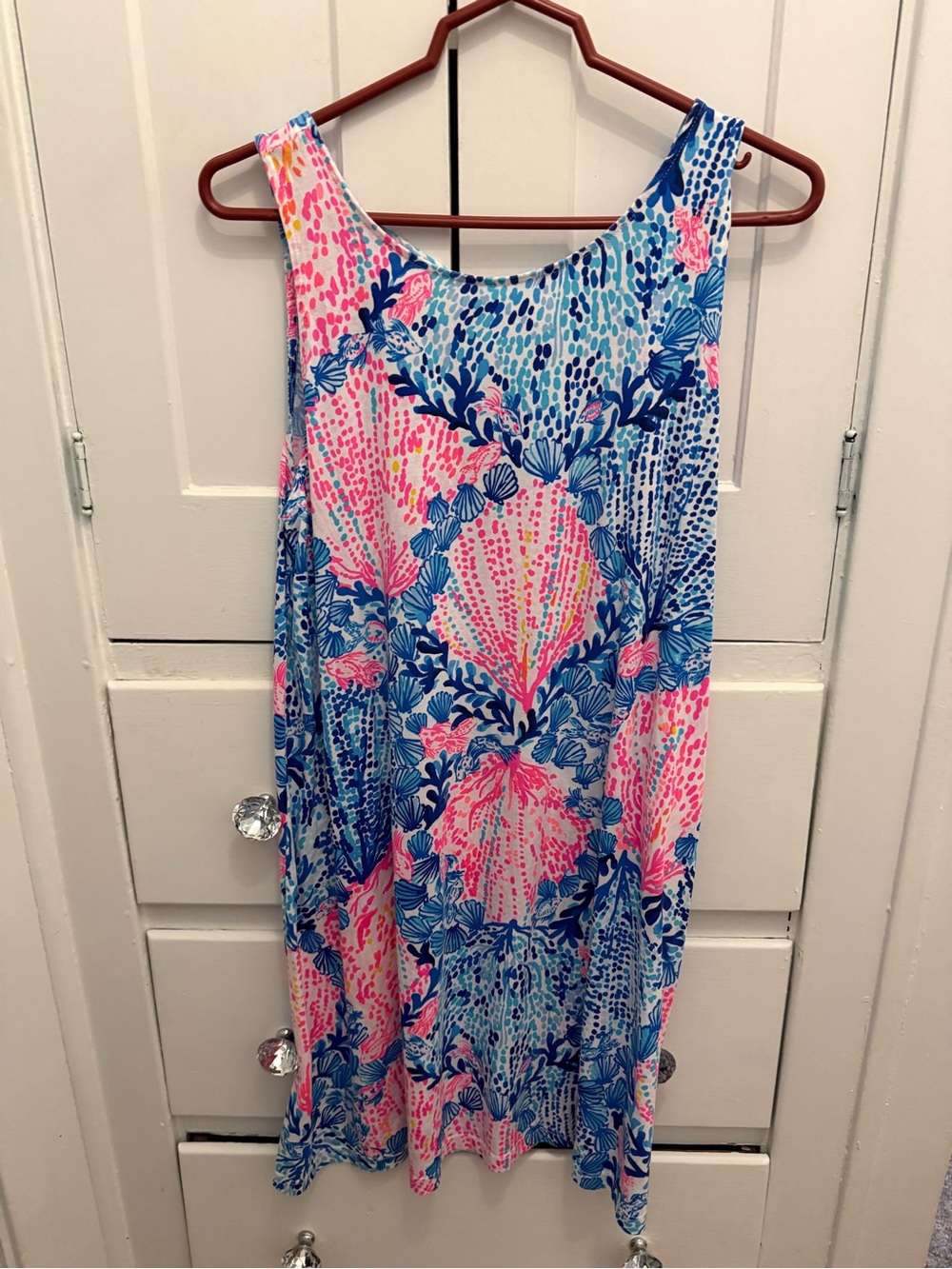Lilly Pulitzer Sleeveless One-Piece Dress in Pink & Blue